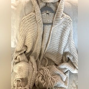 Free People Hooded Cardigan